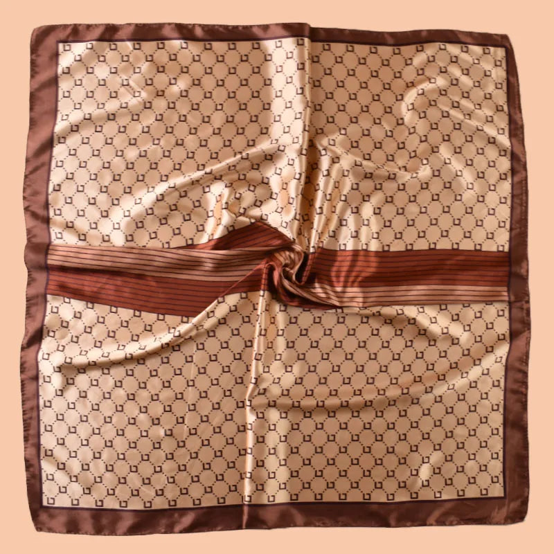 1PC Women's Summer Beach Accessory Fashion Satin Square Scarf 90*90inch Multi-use Headscarf Party Use Versatile Hair Towel