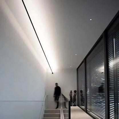 Led Wall Light Modern Skyline Steel Strip Luminous Linear Creative Linear Light For Indoor Living Room Bedroom Home Decor Light