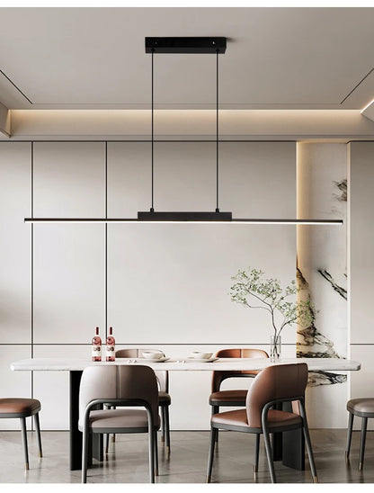 100CM Black/Gold Pendant Lights Dining Room Lights For Kitchen Long Chandelier Living Room Pendant Lamp Home Decoration Lighting