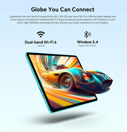 Teclast P33Case 10.1" Tablet Android 15 9GB(3+6GB) RAM 64GB ROM Allwinner A333 P33 Case/Keyboard/Mouse/Stylus/Headphone 6000mAh