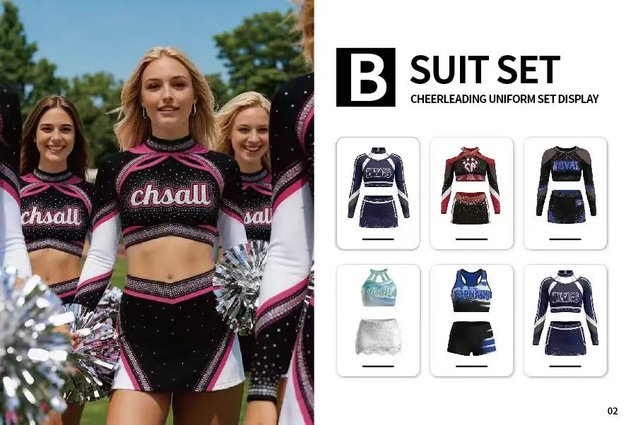 Customized All-star Hot-selling High-quality Competition Uniforms for Youth Cheerleading Uniforms for Performance