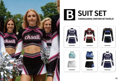 Customized All-star Hot-selling High-quality Competition Uniforms for Youth Cheerleading Uniforms for Performance