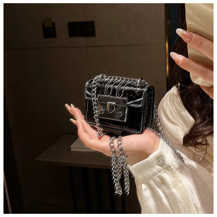 Chain Female Bag Mini Summer Crossbody Bags for Women Fashion Luxury Designer Handbag Women's 2025 Trend Woman Shoulder Purse