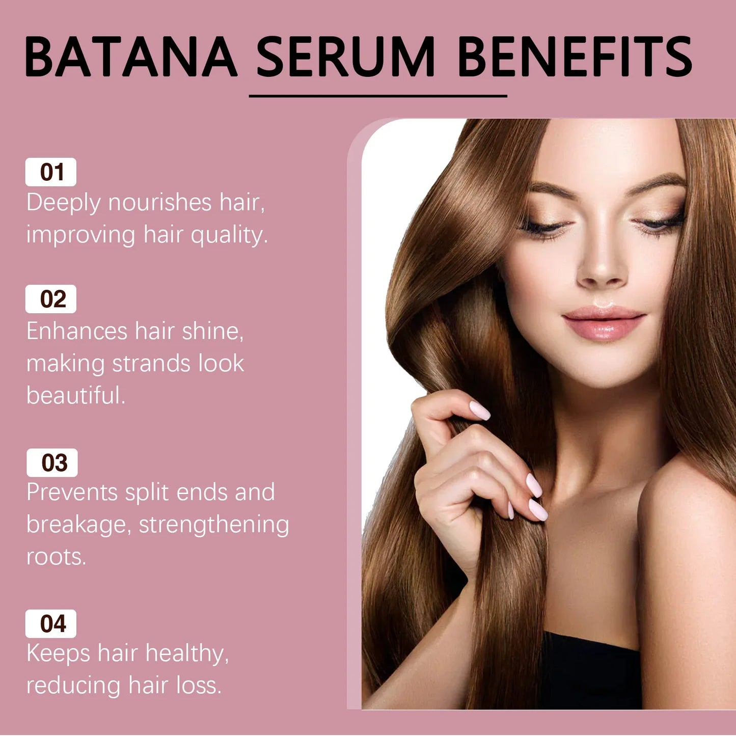 EELHOE Natural Batana Oil Deep Moisturizing Smooth Thick Hair Growth Shampoo and Conditioner for Damaged Hair Keratin Treatment