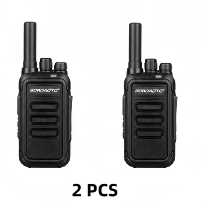 MOTOLOLA 2Pcs Mini Walkie Talkie Portable Two-Way Radio UHF Transceiver Set USB-C Rechargeable Walkie Talkies Long Range COD