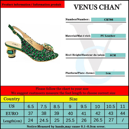 Silver Color Wedding Sandals for Women Bride Platform Round Heels Italian Full Drill Design Elegant Shoes and Bag Matching Set