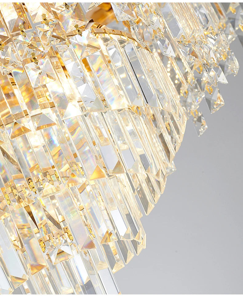 Nordic Luxury Ceiling Chandeliers Modern LED Crystal Pendant Lights for Bedroom Living Room Light Fixtures AC100-240V