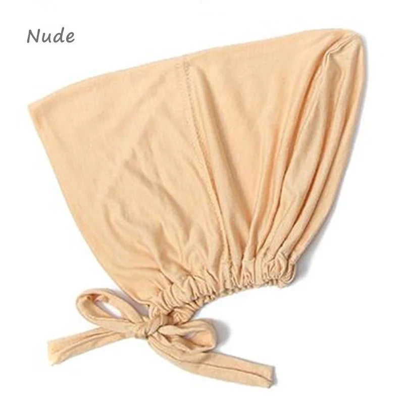 New Soft Modal Muslim Turban Hat Inner Hijab Caps Islamic Underscarf Bonnet India Hats Female Headwrap Turbante Mujer