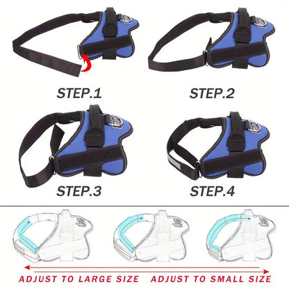 Dog Leash Vest Style Chest Harness Pet Supplies Stretchable Dog Chain Reflective Small Medium Adjustable Dogs Comfortable Secure