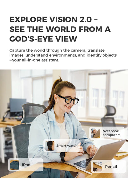 M01 Smart Glasses Video Recording Camera Sunglasses AI Translation Technological Gadgets Sports VR Headphones for Man Woman 2026
