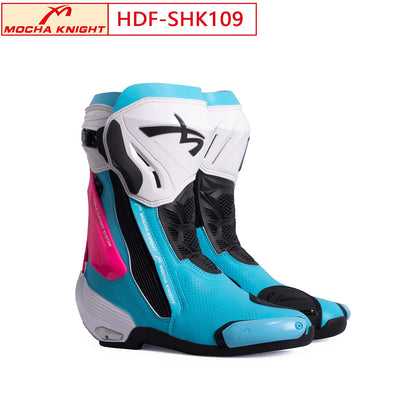 MOCHA Off-Road Riding Boots Ankle & Shin Impact Protection Non-Slip Wear-Resistant Sole for Track Enduro Competitive Riding