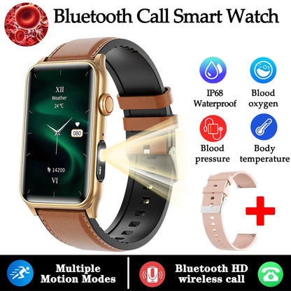 2025 New AI Health Manager Smart Watch Men Blood Pressure Blood Oxygen Sports Bluetooth Call Waterproof Health SmartWatch