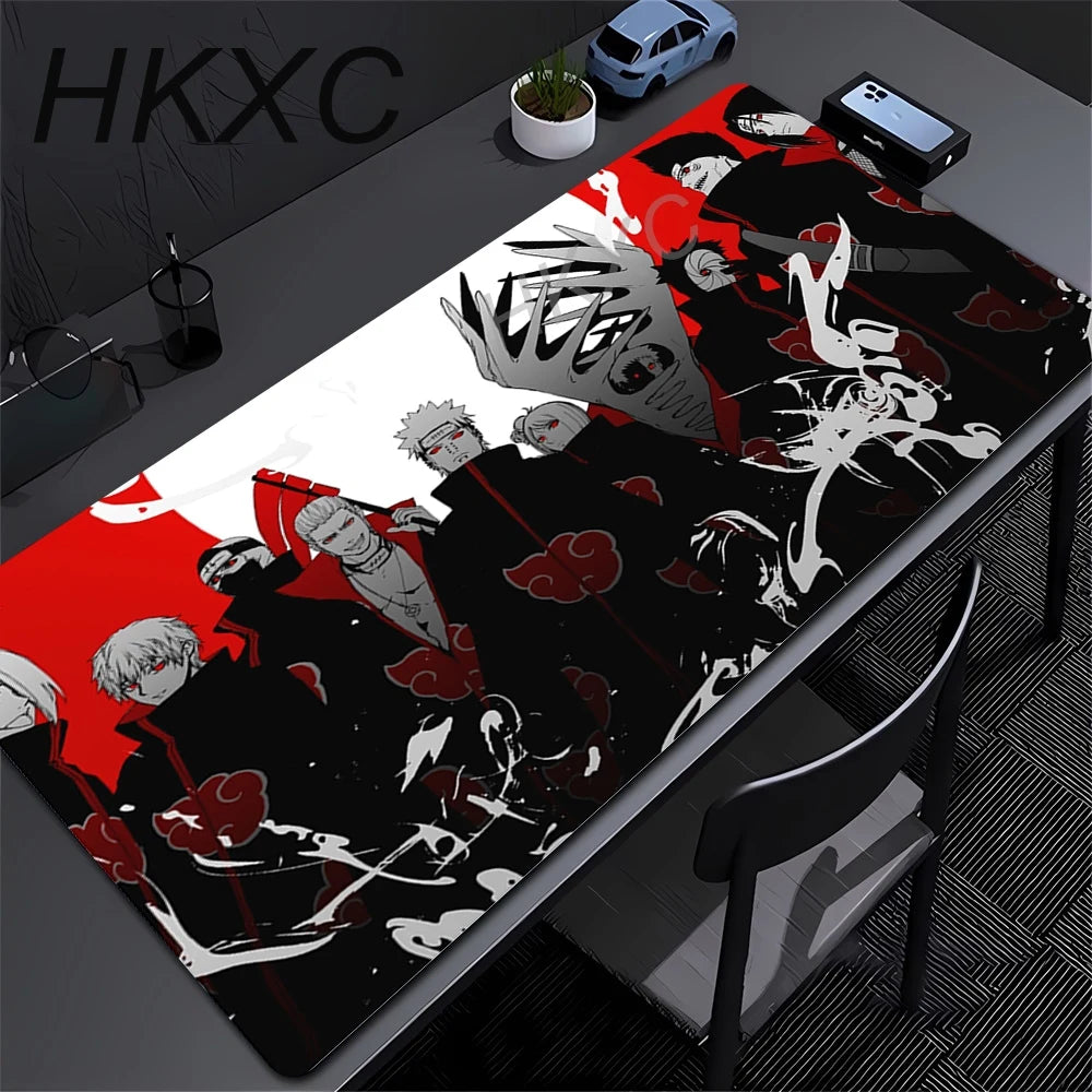 Gamer PC Computer Large 900x400 XXL Desk Mat Naruto Itachi Uchiha Mouse Pads Keyboard Anime Gaming Accessories Mousepad Carpet