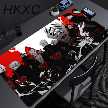 Gamer PC Computer Large 900x400 XXL Desk Mat Naruto Itachi Uchiha Mouse Pads Keyboard Anime Gaming Accessories Mousepad Carpet
