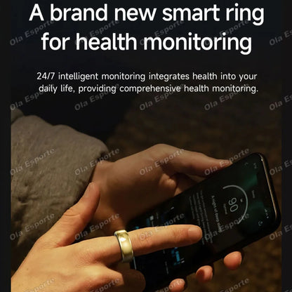 New Incoming Call Vibration Reminder Smart Ring 2026 Gesture Control Messages Alarms Health Monitor Sports Smartring Men Women