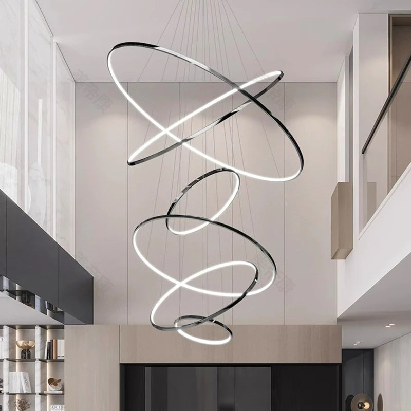 Nordic home decoration, stair chandelier, living room and dining room Pendant lights, ceiling light, indoor lighting
