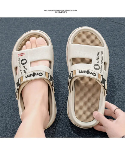 Unisex Slippers Summer Men Sandals Fashion Women Garden Shoes Orginal Beach EVA Slides Soft Thick Shoes Outdoor Non Slip Home