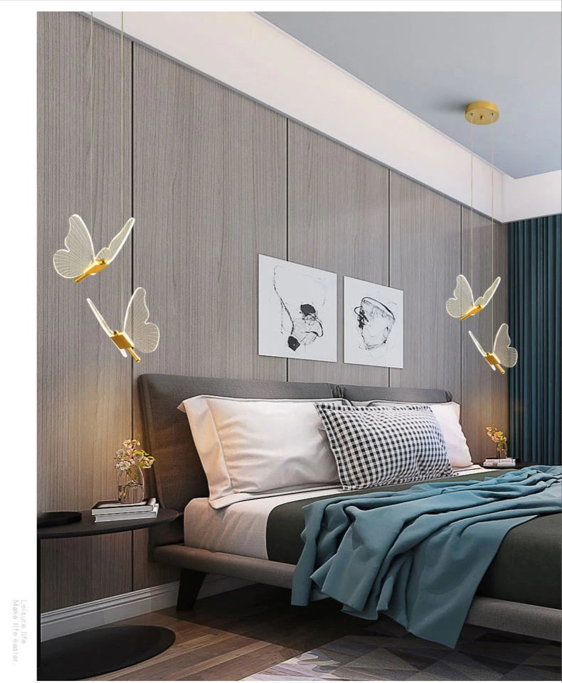 Modern Crystal LED Pendant Lamps Indoor Lighting For Home Decor Led Lights Living Room Bedroom Bedside Hanging Lamp