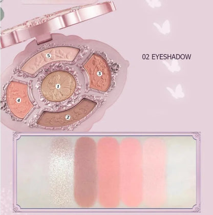 Flower Knows Set Midsummer Fairytales Make up Gift Box Eye Brow Palette Powder Blusher Eyebrow Concealer Lipgloss For Women