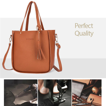 4pcs/set Women Elegant Tote Bags Heavy Duty Multiple Colors Available Bag for Eyeglasses Phones Cosmetics