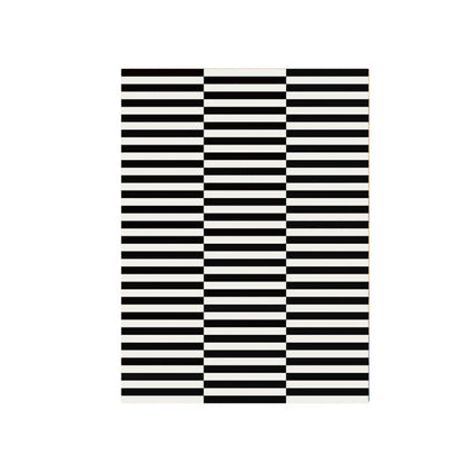 Light Luxury Black and White Striped Rug Modern Large Area Living Room Sofa Rugs Simple Bedroom Decor Carpet Home Room Carpets