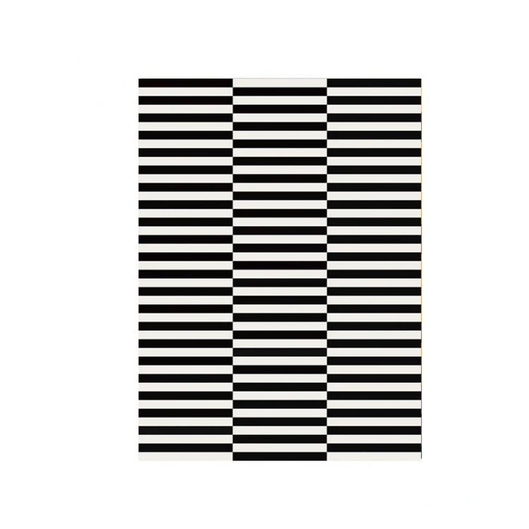 Light Luxury Black and White Striped Rug Modern Large Area Living Room Sofa Rugs Simple Bedroom Decor Carpet Home Room Carpets