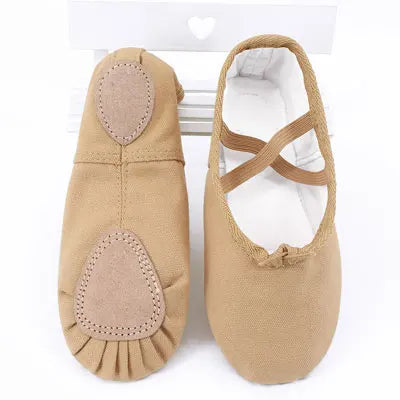 Girls Ballet Shoes for Woman Ballerina Shoes Ballet Flats Women Canvas Soft Sole Dance Slippers Children Practise Dance Shoes