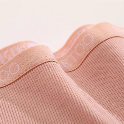 FINETOO 6PCS/Set Women Cotton Panties Female Boxer Boyshort Low Waist Letter Logo Sport Underwear Ladies Pants Intimate Lingerie