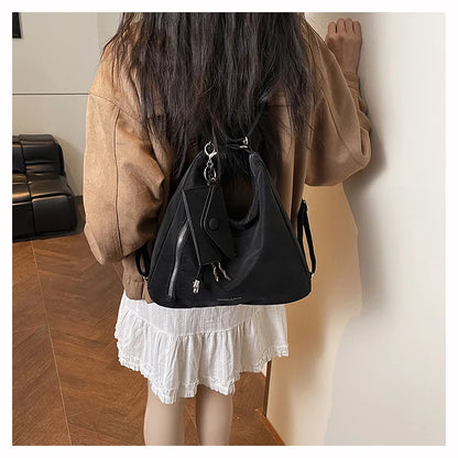 Fashionable Retro Versatile Crossbody Bag New Style Pure Color Multi-Function Single Shoulder Bags Elegant Quality Handbag