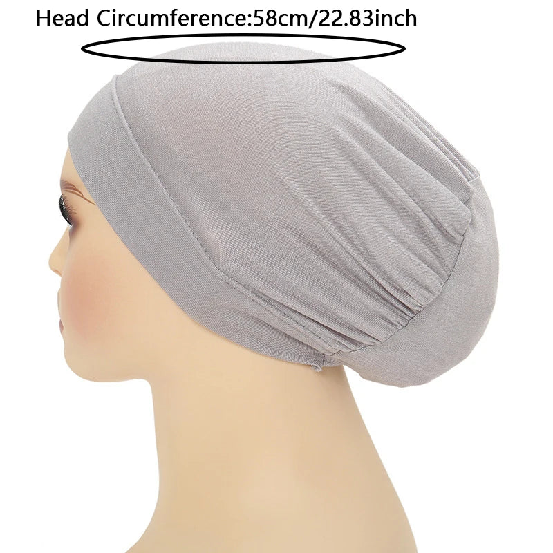 2026 New Women's Hijabs Islamic Undercap Muslim Abaya Hijabs Soft Strech Jersey Turbans Turban Instant Head Wrap Women Cap