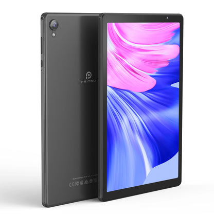 PRITOM Tablet 10 inch Android 14 32GB ROM 512GB Expand Tablets, 2GB RAM Wi-Fi 6 Tablet PC with 1.6GHz Quad Core CPU, 10.1 inch