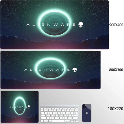 XXL Mouse Pad Computer Custom Desktop Mouse Pads Alienware LOGO Mousepad Natural Rubber Lauge Mouse Mat Anti-slip Soft Carpe