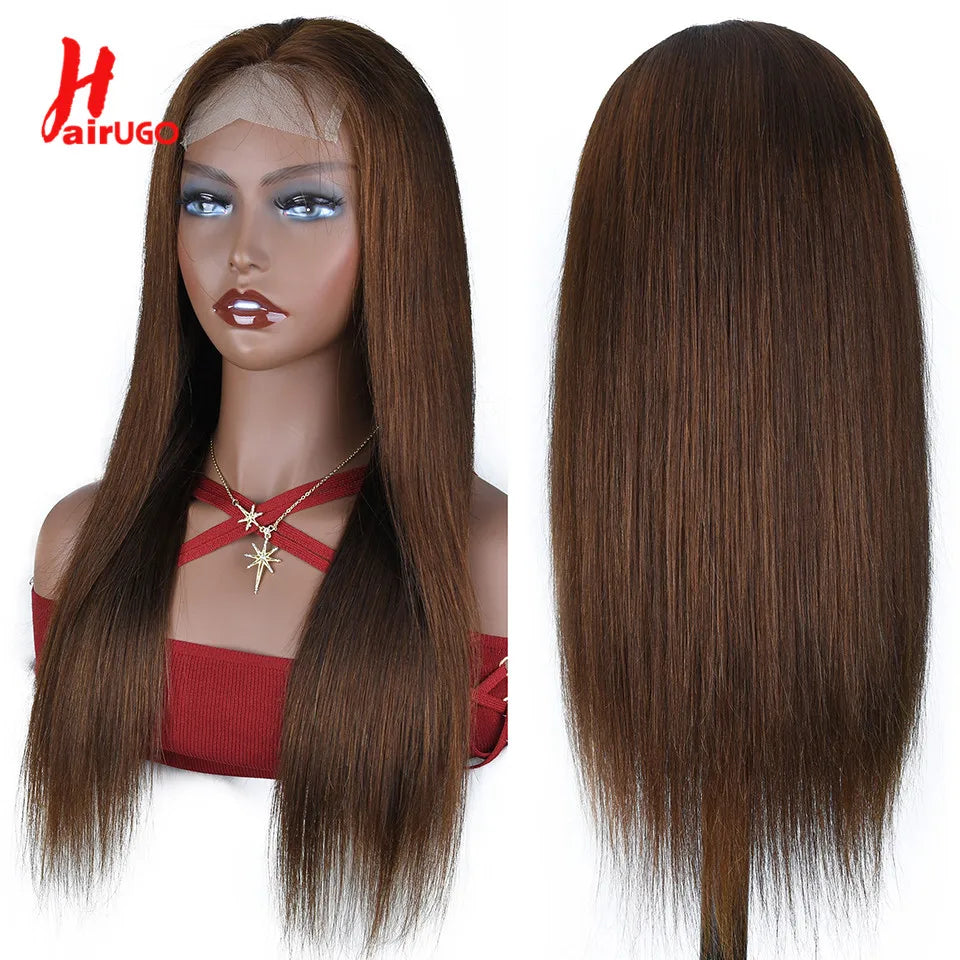 #27 Honey Blonde 13x4 Lace Front Wigs Human Hair Straight 4x4 Lace Closure Wigs Remy Straight Human Hair Wigs For Women HairUGo
