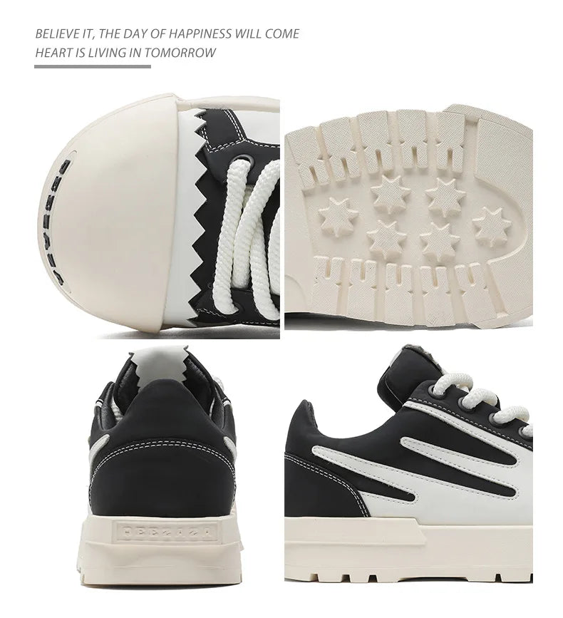 Women Men Sneakers Low-top Big-head Canvas Thick-soled Heightening Versatile Unisex Leisure Trendy Shoes Men Chunky Trainers