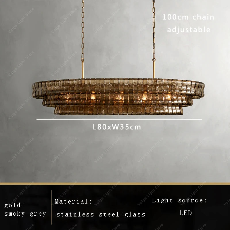 Glass Chandeliers Lights 2026 Classic Round Hanging Lamps for Ceiling Home Decoration Lighting Gold Lustres Lamparas De Teto