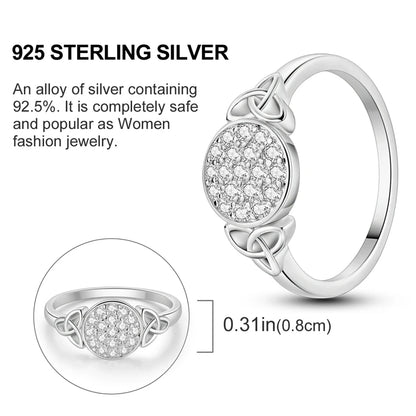 925 Sterling Silver Infinite Love Ring Original Luxury Design Zircon Finger Rings For Women High Quality Wedding Jewelry Gift