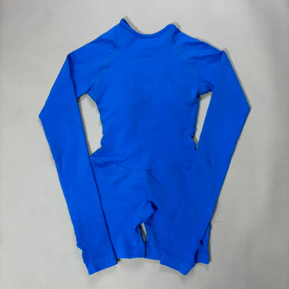 2026 DF‑Impact Women Stretch Long‑Sleeve Backless Yoga Jumpsuit, Slim‑Fit One‑Piece Bodysuit Gym Workout Fitness Suit