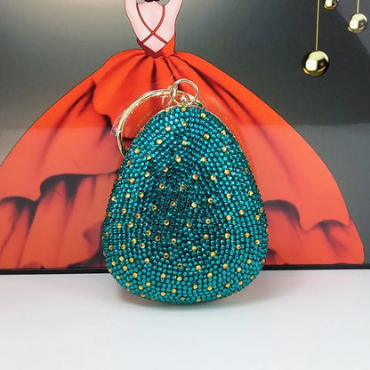 BaoYaFang 2024 New Arrival Teal Blue Strawberry Bridal Wedding Shoes and Bag Female Ladies Party Shoes Ankle Strap High Pumps