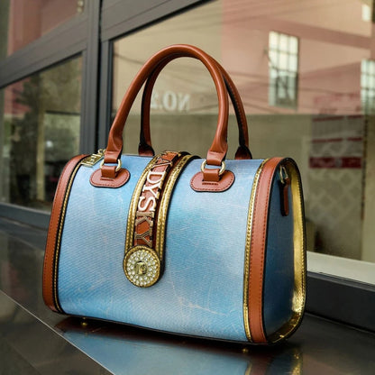Designer Luxury Boston Bags For Women High Quality Crocodile-embossed Top Handle Bag Fashion Diamonds Letter Decoration Handbag