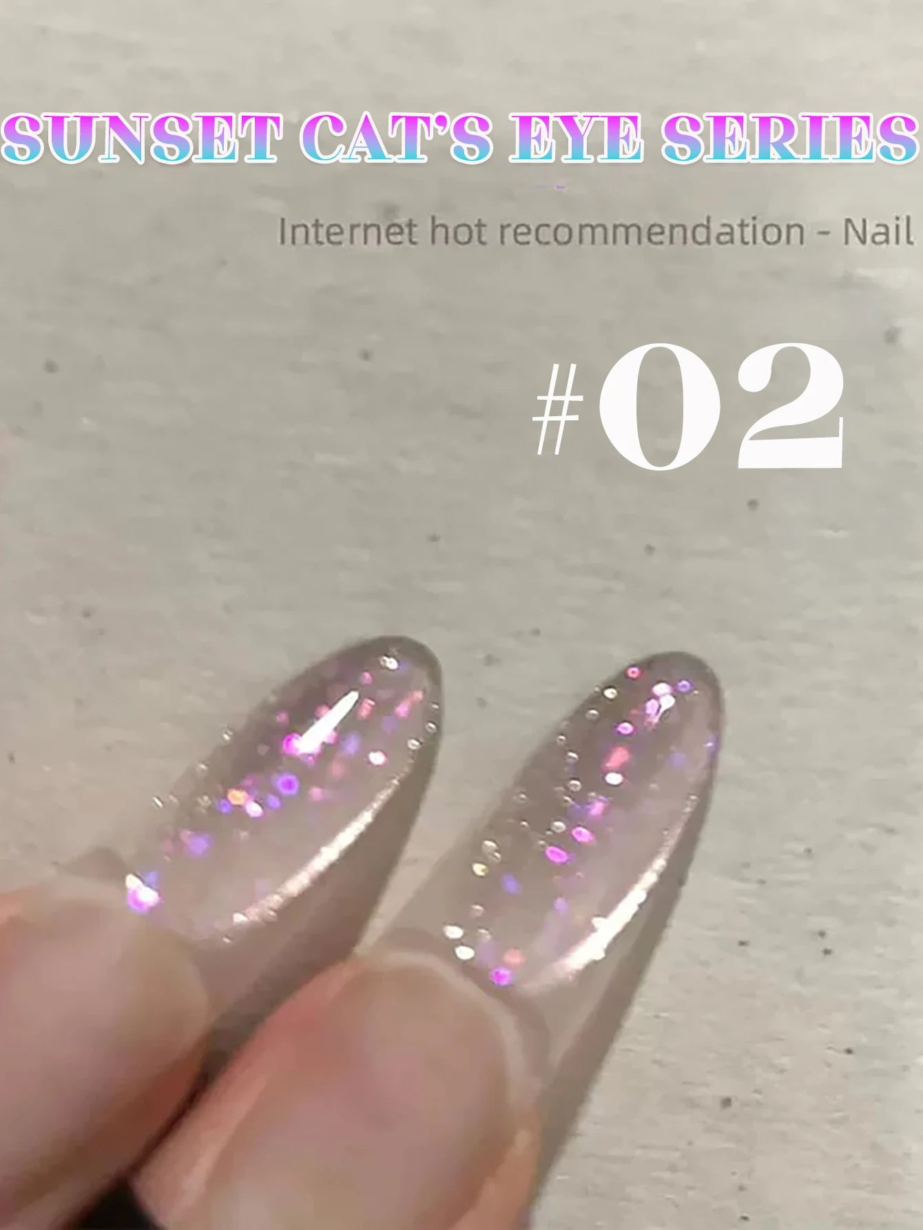 1-24pcs WS Romantic Purple Cat Eye Gel Nail Polish New Style Super Flash Versatile Whitening Purple Glass Bead Cat Nail Salon