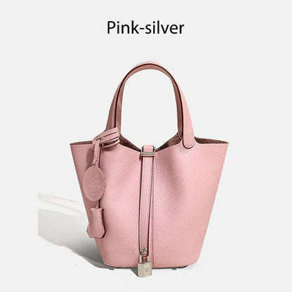 Women Bags Handbags Bucket Bag Real Leathe Fashion Tote Bag Genuine Leather Luxury Desginer Big Size Large Lady Hand Bags