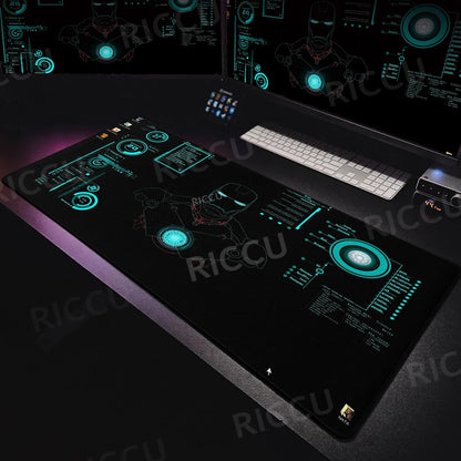 Lager I-Iron Man Mouse Pad Anime Hero Gamer Cabinet PC Gaming Non-slip Carpet Accessories Office Home Keyboard Computer Desk Mat