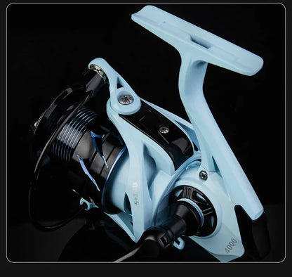 BILLINGS Spinning Reel 8KG Max Drag Professional Fishing Reels 5.2:1 Gear Ratio CNC Rocker Metal Spool 2000/3000/4000 Ideal for Freshwater Saltwater Bass Trout Fishing