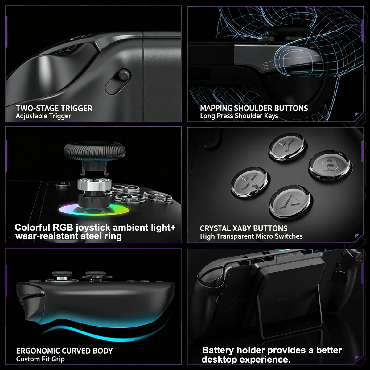 ONEXPLAYER X2 Mini 3-in-1 Handheld Game Console Intel Arc G3 Extreme 8.8'' AMOLED 144Hz Windows Portable Gaming PC Tablet Laptop