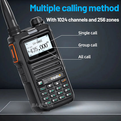 Iradio DM-UV4R DMR Walkie Talkie Dual Mode Dual Time Slot AES-256 Encryption Digital Analog SMS NOAA For RT-4D Ham Radio