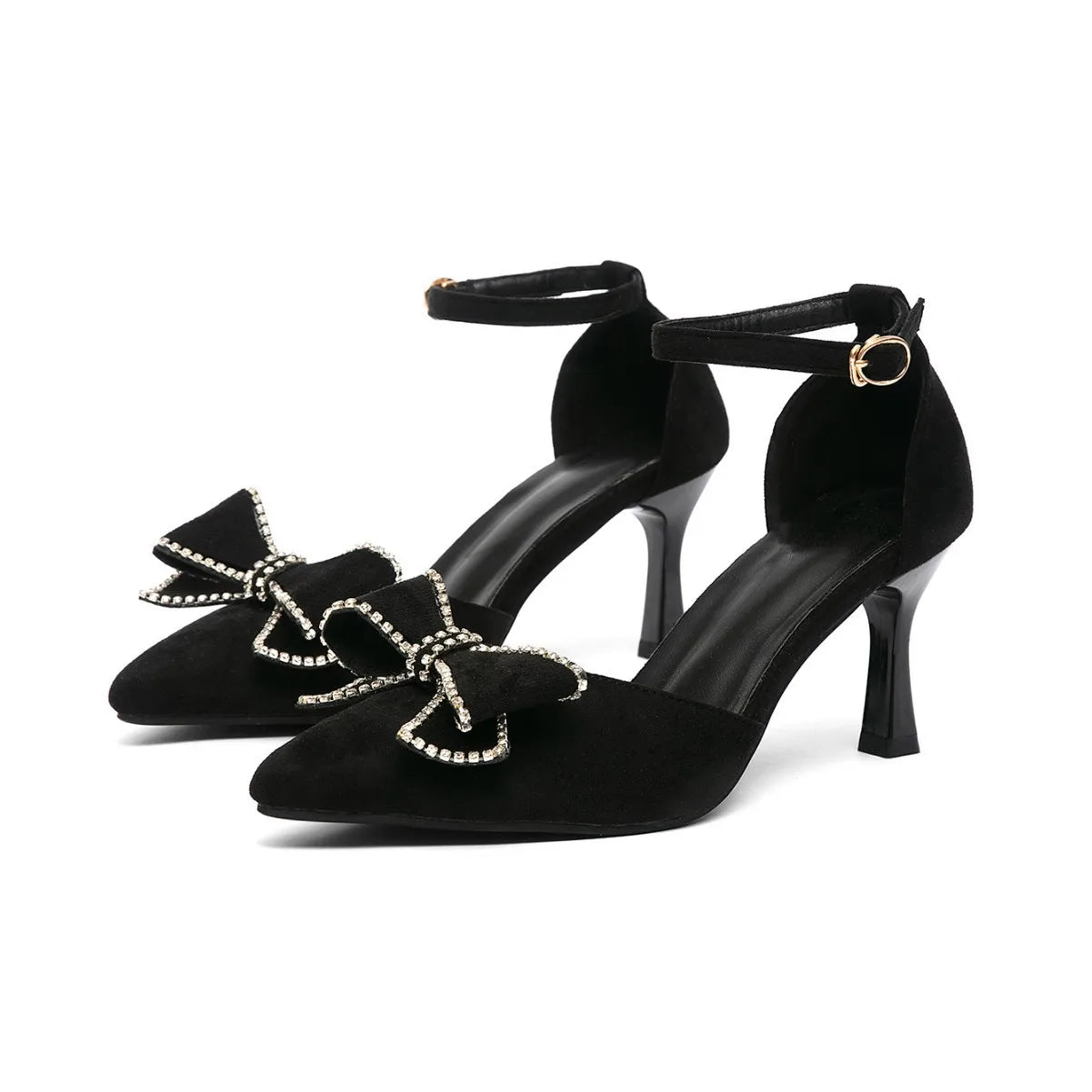 2025 Women's Summer New Fashion Bow High Heel Sandals Luxury Fashion Sandals Paired with Bow Single Shoulder Women's Bag Set