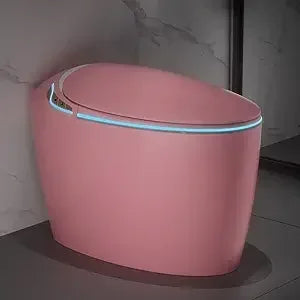 Luxury Smart Toilet With Bidet Seat, Elongated Egg Shaped Modern Design, Auto Open Auto Flush, Adjusted Heated Seat, Warm Water