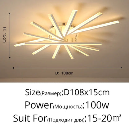 Simple New Modern LED Ceiling Chandelier Indoor Lighting For Living Room Bedroom Corridor Hall Aisle Lamps Lustre Lights fixture