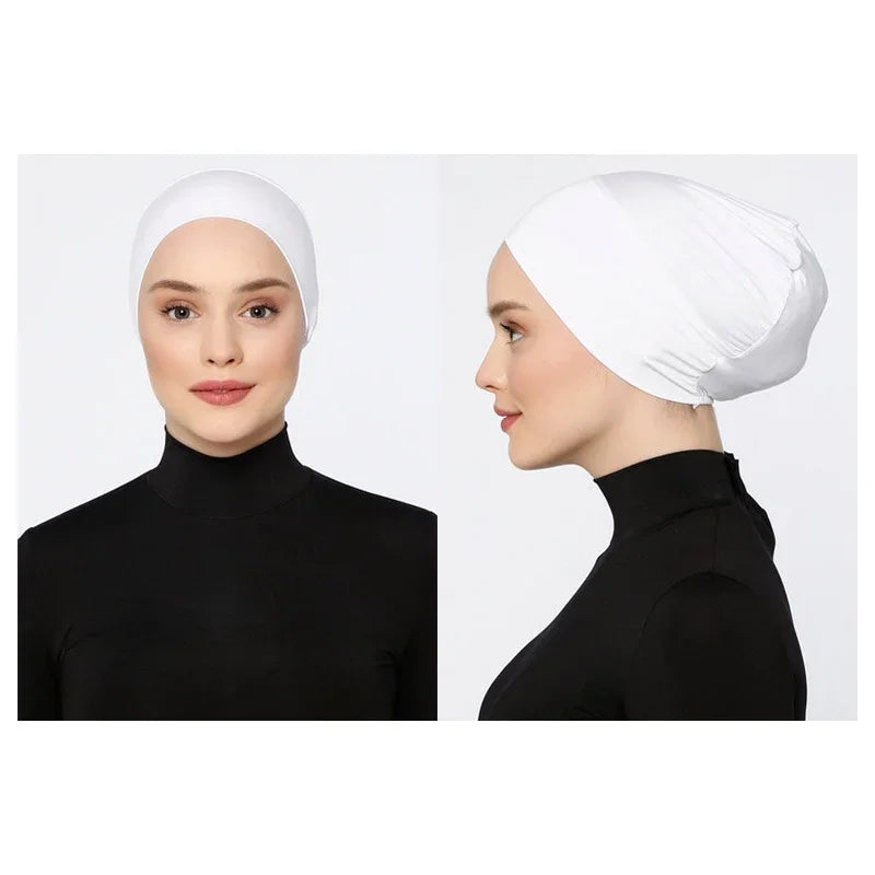 Women's Hijabs Sport Modal Islamic Black Undercap Muslim Abaya Hijabs Abayas Jersey Turbans Turban Instant Head Wrap Women Cap