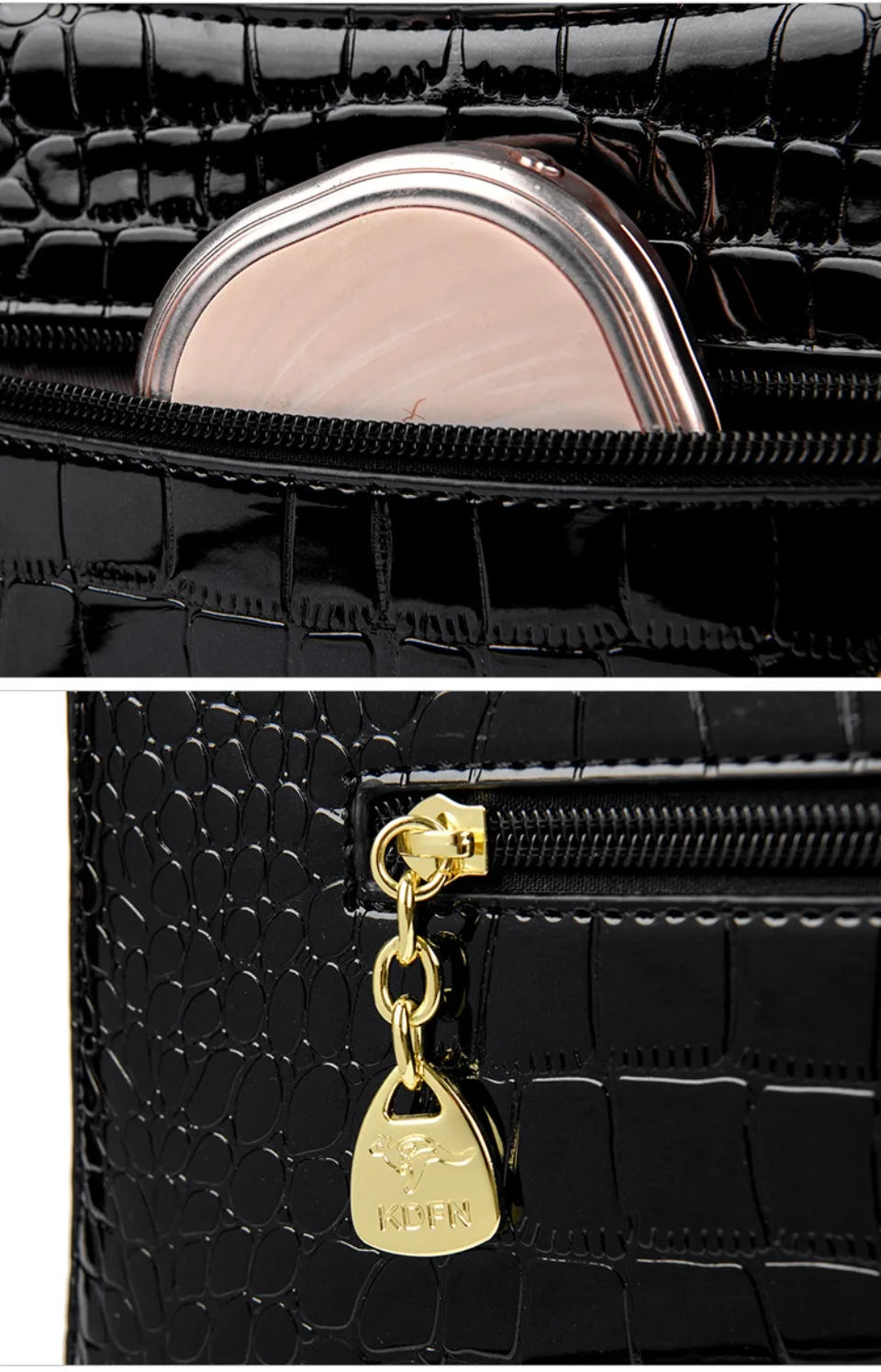 KAIDIFEINIROO Kangaroo Brand Alligator Pu Leather Shoulder Crossbody Bag Clutch Hand Bags for Mother Small Women Handbags New